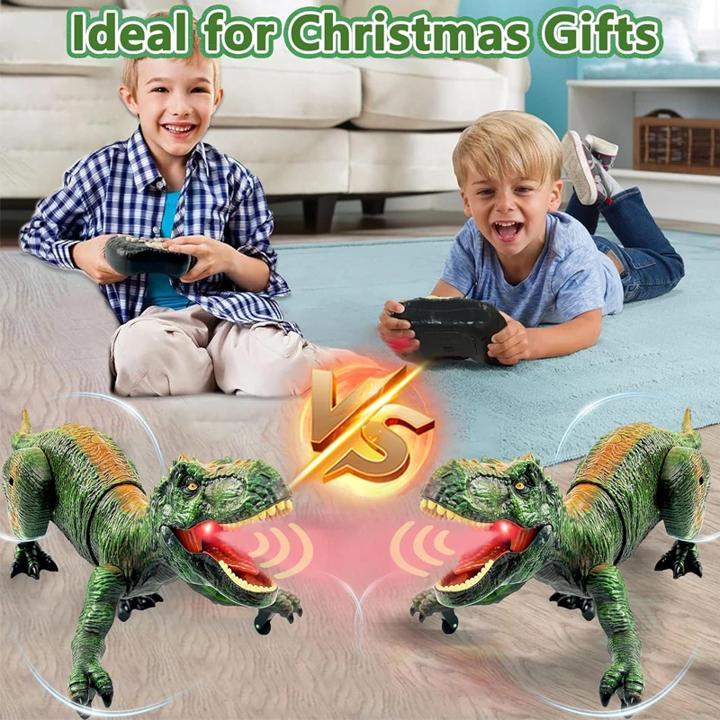 Robot de dinosaurio de juguete con Control remoto, juguetes en aerosol, dinosaurio eléctrico, juguete interactivo imaginativo para niños, regalo de Navidad