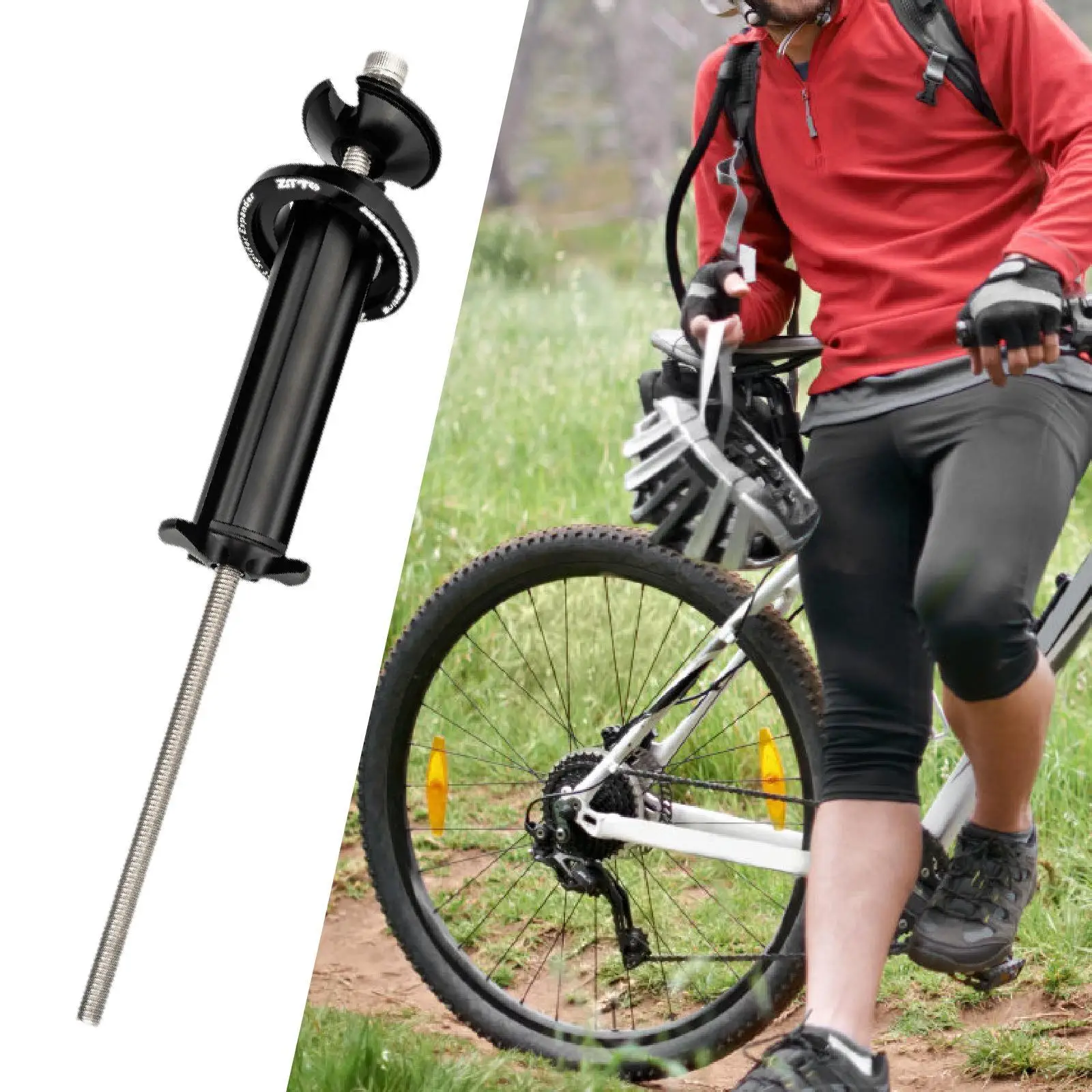 Bike Headset Expander Set Parts Aluminum Alloy Components Replacement Bicycle Headset Expander for Sports Riding Outdoor Men