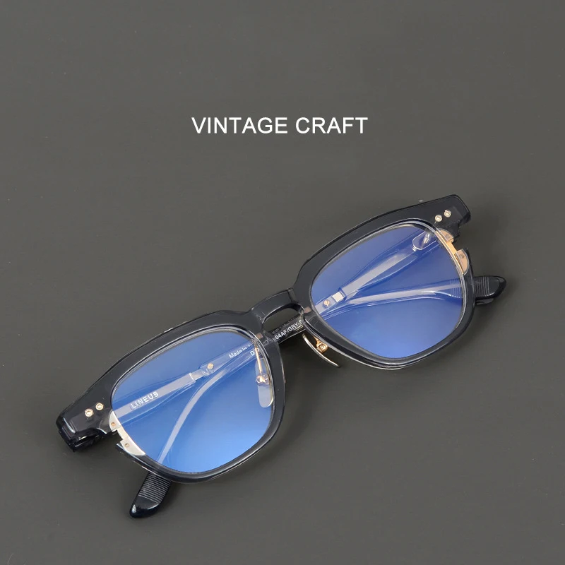 Acetate Men Eyeglasses Frame quadrate High Quality Pure Handmade Glasses Retro Optical Myopia Reading Personalized Women Eyewear