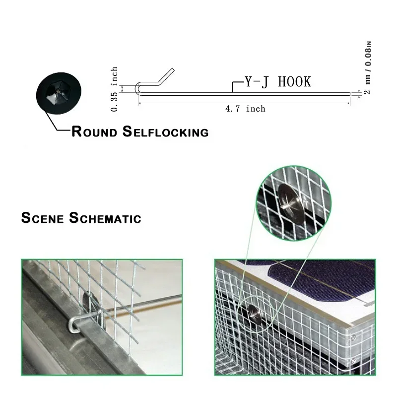 مشابك حماية الطيور للوحة الشمسية، مشابك حاجز شبكية سلكية لحماية الحمام للوحة الطاقة الشمسية