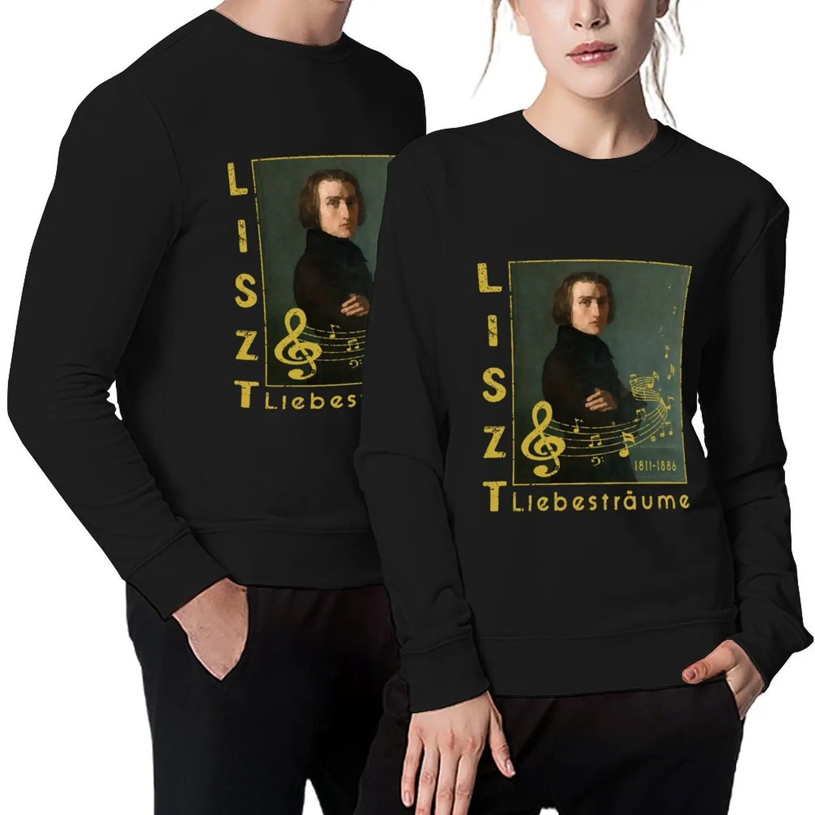 

Franz Liszt, music icon, classical composer Pullover men's sweat-shirt tracksuit men anime clothing hoody