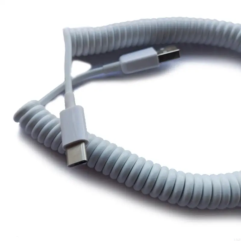 Y4QF Keyboard Cáp cuộn dây cáp C tùy chỉnh cáp cuộn dây Cáp cho trò chơi phụ kiện bàn phím chơi game