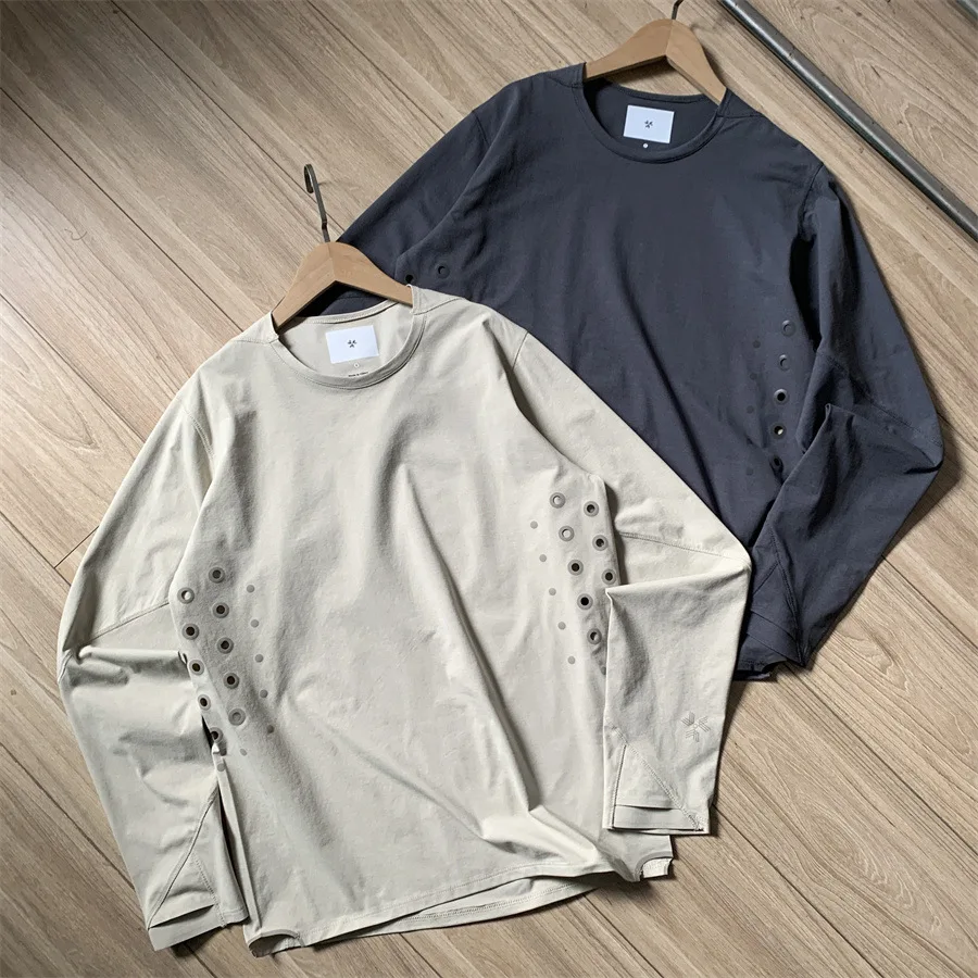 

Goldwin 0 Outdoor Trail Running Long Sleeve Shirt Men 3M Reflective Breathable Antimicrobial Moisture Wicking Baselayer Tee