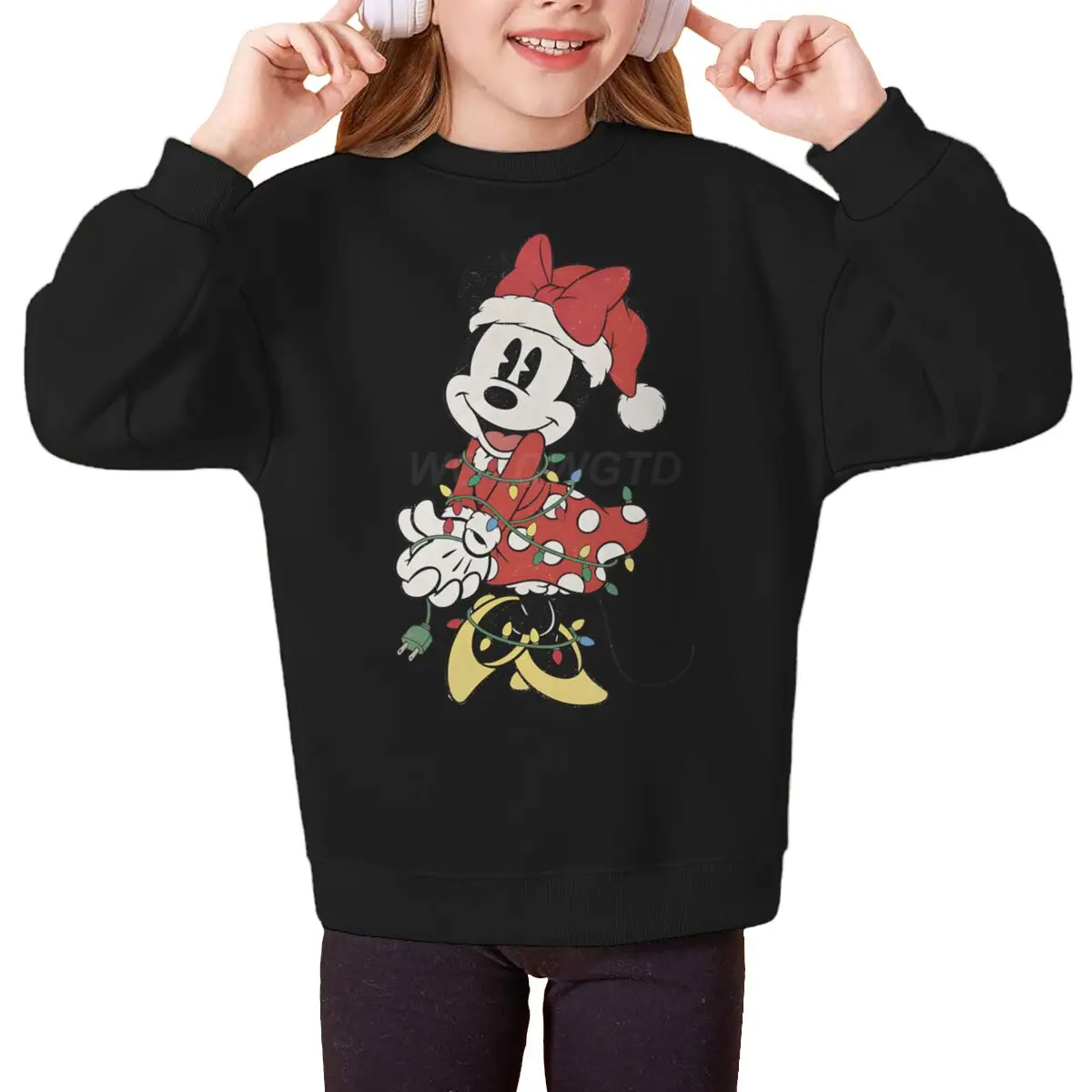 ملابس الفتيات اللطيفة ميني ماوس كاواي الكرتونية هدية سويت شيرت للفتيات الصغيرات ملابس حفلات عيد الميلاد بلوفرات كرتونية بأكمام طويلة