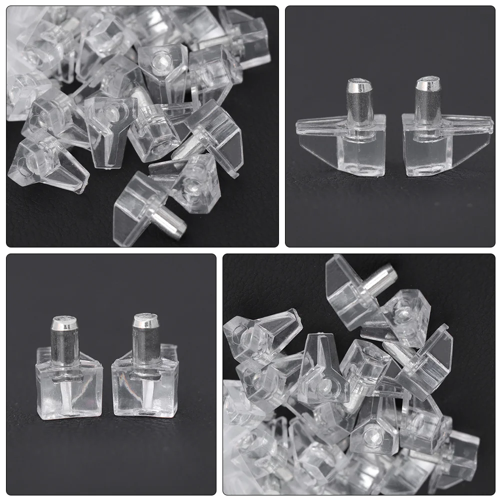 

120 Pcs Brackets Support Pegs Shelf Support Pegs White Closet Rod Durable Solid Bookcase Display Kitchen Storage Hardware