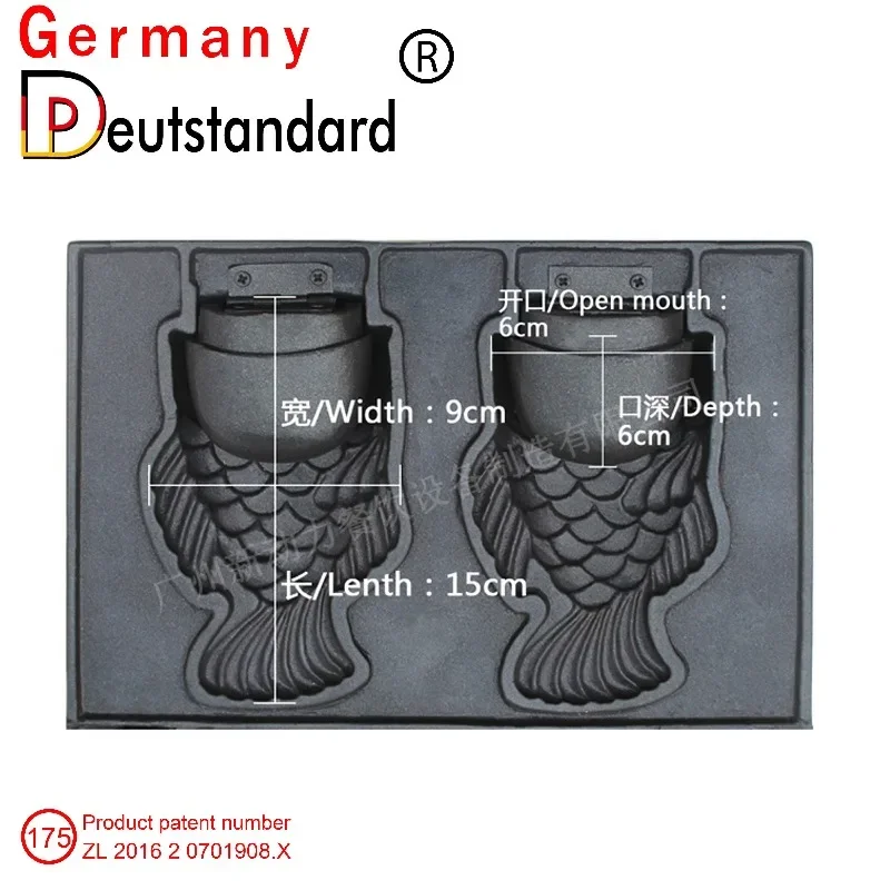 

【Завод】Коммерческая электрическая духовка для мороженого с открытым ртом, машина для мороженого Тайяки, вафельница