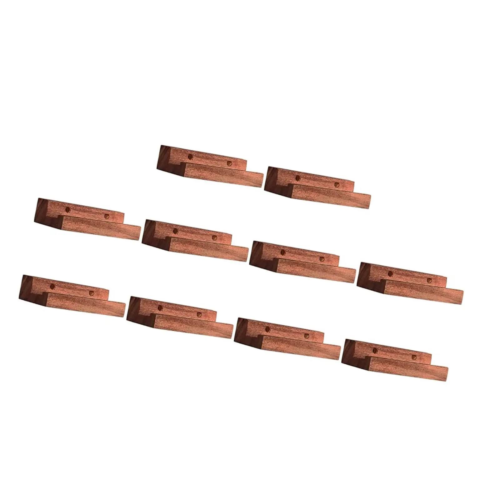

10x Vinyl Record Display Shelves Fashion Multipurpose Sturdy Wooden Record Racks for Farmhouse Dorm Indoor Living Room Home
