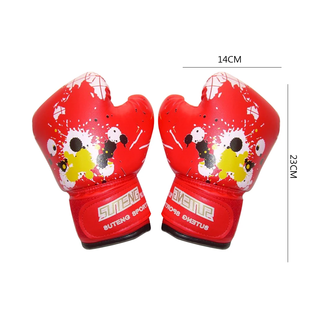 

1 Pair Fight MMA Sanda Gloves Workout Exercise Training PU Leather Sponge Martial Arts Boxing Gloves Sports Protection Equipment