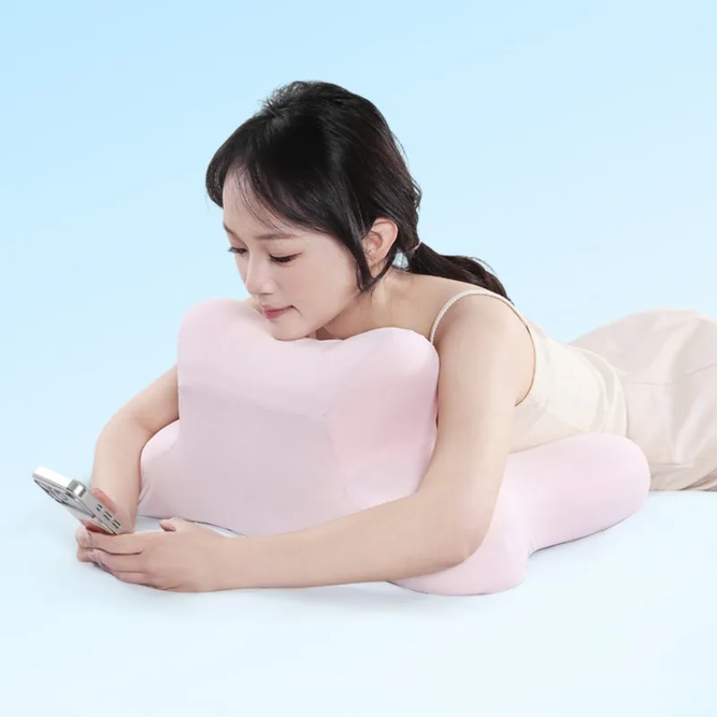

Multifunctional Modern Pink Butterfly Neck Pillow with NASA Technology Memory Sponge, Washable Pillowcase