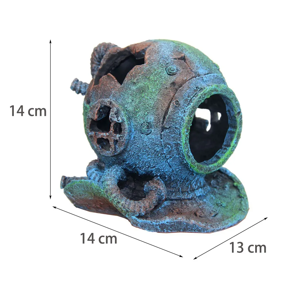 Aquarium Decoration Fish Tank Decoration Ornament Imitation Submarine Fish House Shrimp Nest Resin Cave Aquarium Decor Crafts