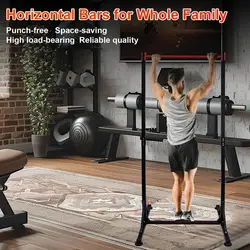 Home Pull Up Bar Stable Triangular Structure Steel Pullup Bar For Home Training Height Adjustable Heavy Duty Pull Up Station