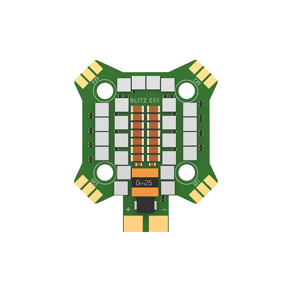 

iFlight BLITZ Mini E55 4-IN-1 ESC 2-6S 55A with 20*20mm/Φ4mm Mounting Holes for FPV