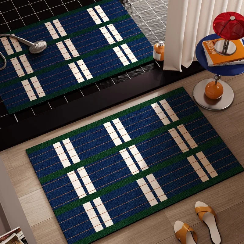 Bauhaus bathroom non-slip floor mat, diatom mud, retro absorbent quick-drying foot pad, dopamine bathroom door carpet