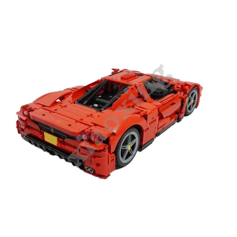 Bloques de construcción de supercoche para niños, juguete de ladrillos para armar supercoche clásico de carreras, escala 1:10, MOC-82788 8653, ideal para regalo de cumpleaños y Navidad, DIY, 2593