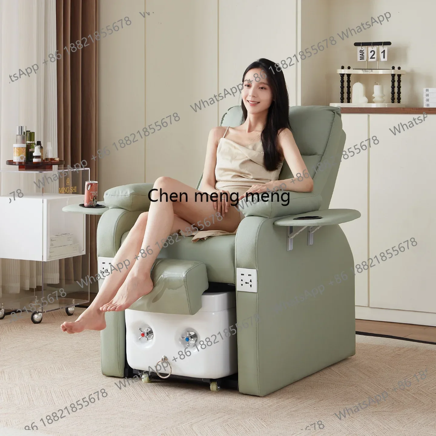 

D182Nail art foot bath sofa electric beauty salon special multi-functional foot massage chair