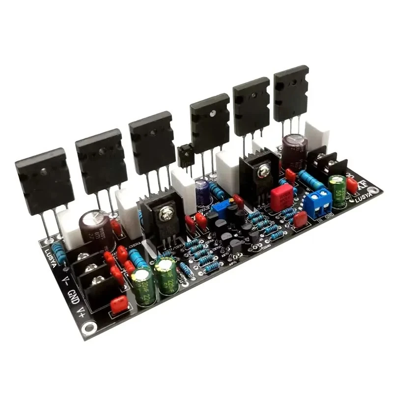 Upgraded Version 300W Tube 2SC5200+2SA1943 5200 1943 20V-90V Mono Channel HIFI High Power Audio Amplifier Finished Board