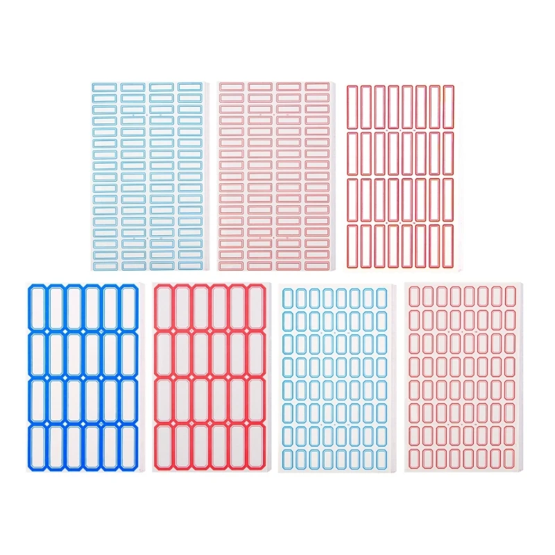 50 Sheets Writeable Labels Sticker Adhesive Sticker Small Blank Sticker Jams Label School Office Supplies K92C
