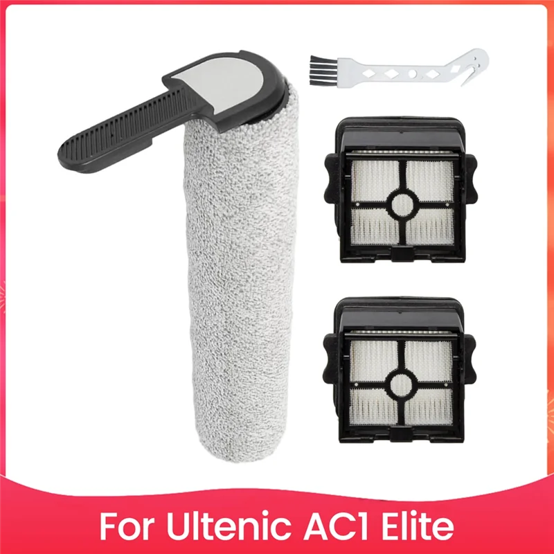 

KEOL-Replacement Brush Roller & Hepa Filter Forultenic AC1 Elite Wet Dry Vacuum Cleaner Filter Replacement Parts