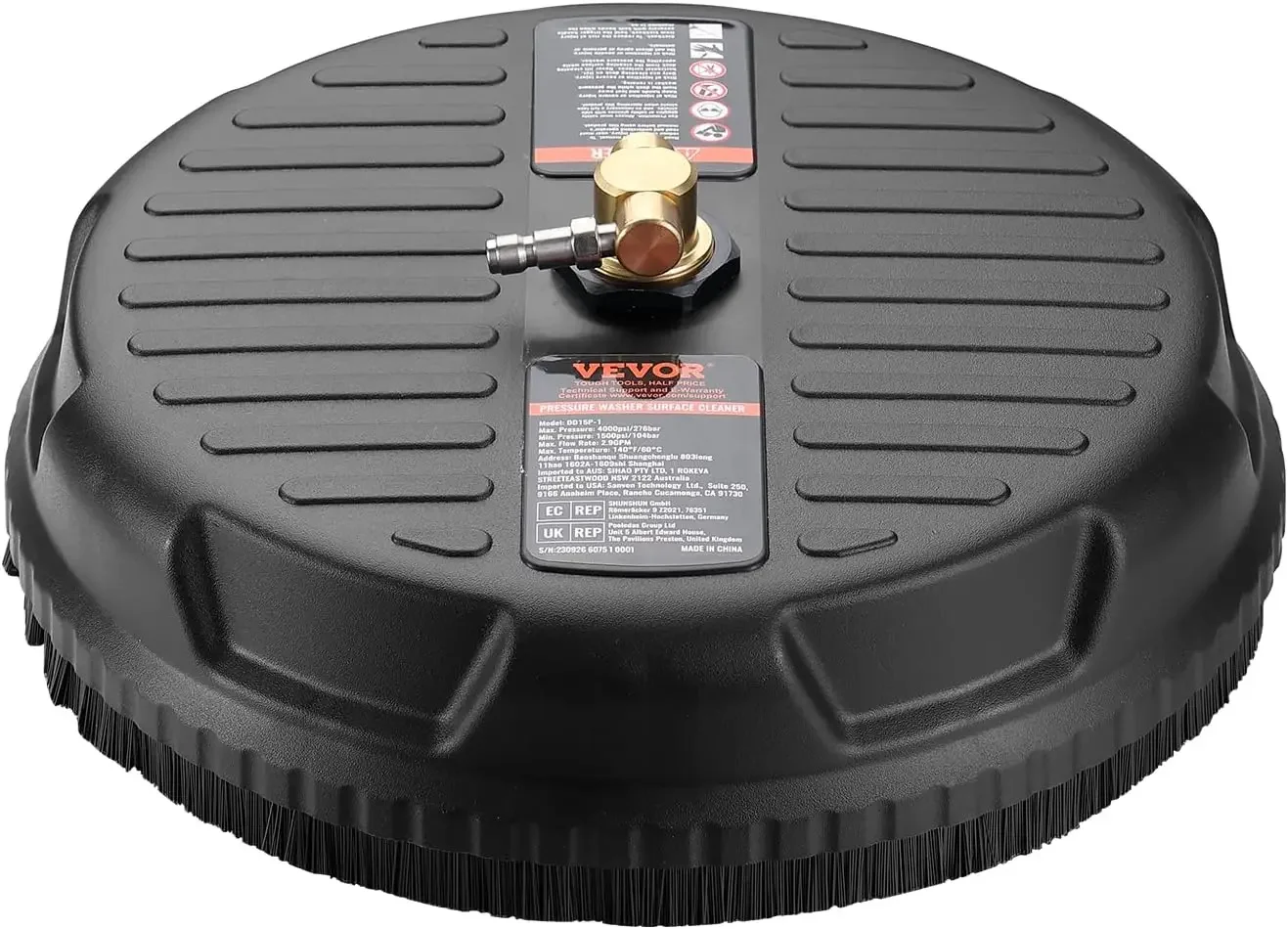 

Pressure Washer Surface Cleaner, Pressure Washer Attachment 4000 Max PSI, 1/4" Quick-Connect Connector Concrete Cleaner