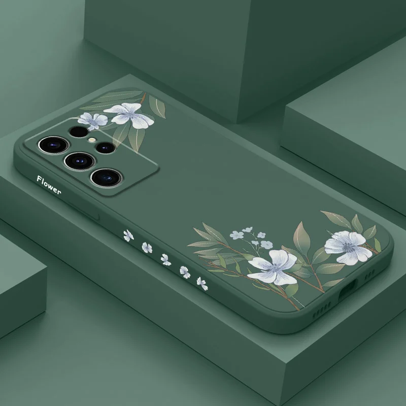 Encounter Flowers Phone Case For Samsung Galaxy S26 FE Plus Ultra Silicone Soft Cover