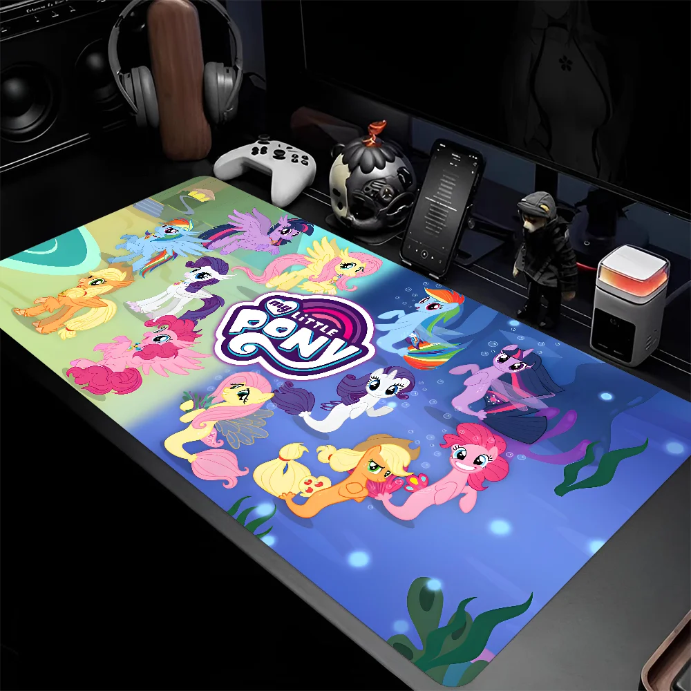 Anime M-My Pony Little Mousepad Large Gaming Mouse Pad LockEdge Thickened Computer Keyboard Table Desk Mat