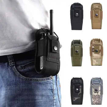 Outdoor Tactical Walkie-talkie Case, Combat Molle, Radio Intercom Case, bolsa, Interphone saco titular, coldre curto, caça, H0L3