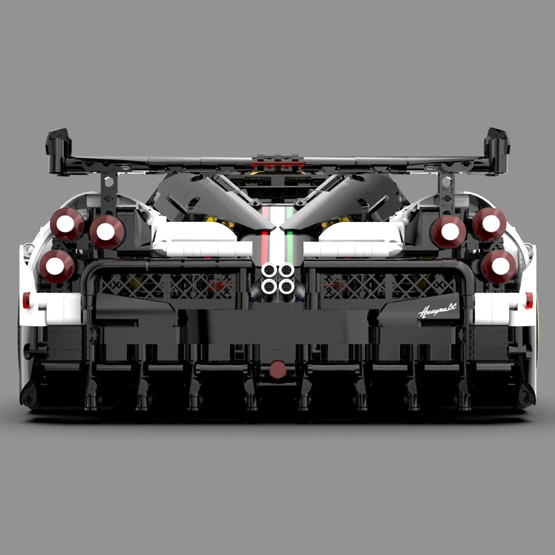 MOC-142670 التقنية الأبيض سوبر Sprots سيارة Huayra نموذج اللبنات الطوب لتقوم بها بنفسك لغز اللعب الجمعية هدايا عيد ميلاد للأطفال