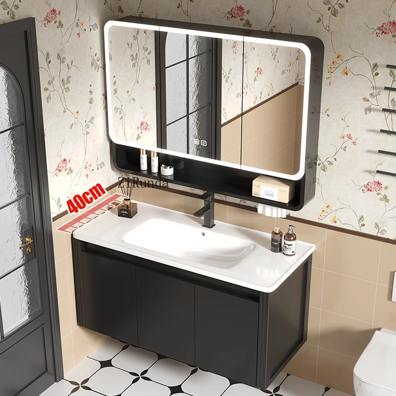 Bathroom lockers, mirrors, bathroom cabinets with lights