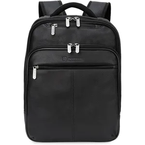 Olsen 13 Laptop Travel Backpack Genuine Leather Slim Business Travel Carry On Daypack