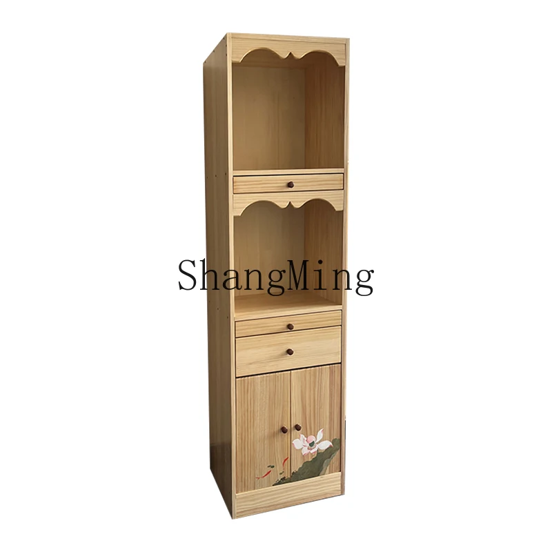CL  three-layer shrine shrine offering table cabinet Bodhisattva God of Wealth Land God seat with hand-painted