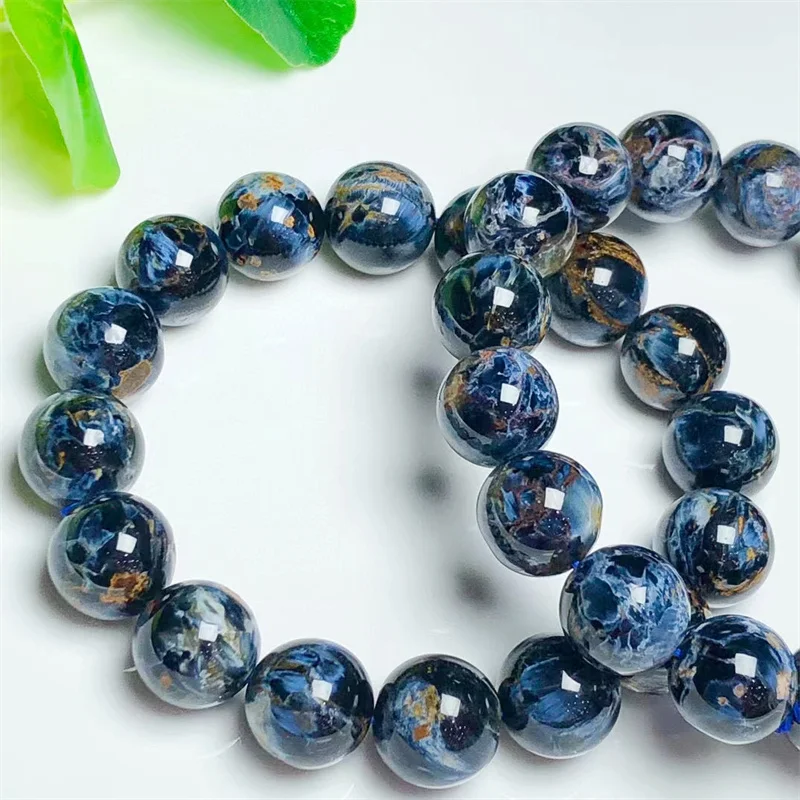 Natural Peter Stone Bracelet Round Bead Crystal Reiki Healing Stone Fashion Female Jewelry For Women Gift 1pcs 11MM12MM