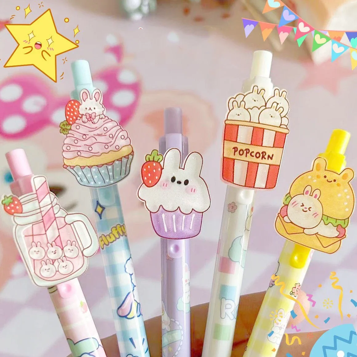 

5шт ручка каваи канцелярские принадлежности детские школьные принадлежности каваи школьные принадлежности каваи канцелярские принадлежности