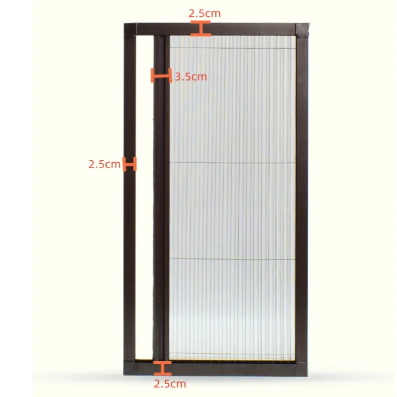 Custom Detachable Sliding Invisible Screen Window Aluminum Alloy Telescopic Ventilation Mosquito-Proof Curtain Non-Drilling Inst