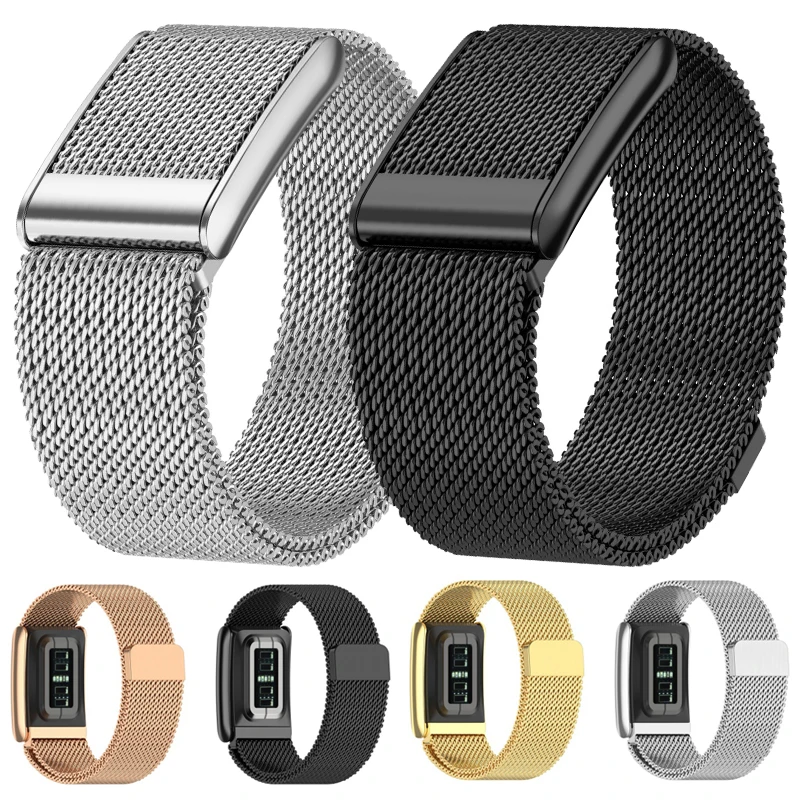 Magnetic Milanese Watch Band For Whoop 5.0 Regular ECG Version Accessorie Metal Bracelet Stainless Steel Replacement Wrist Strap