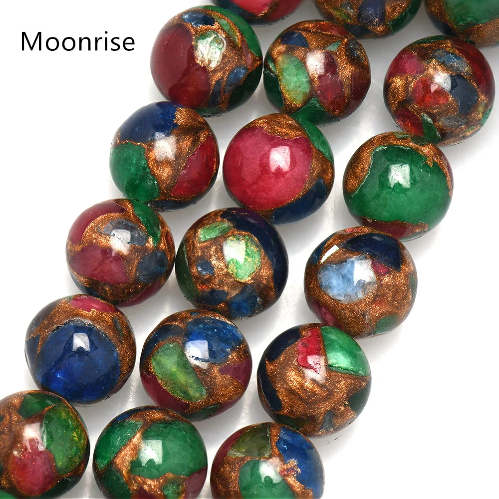 Natural Colorful Nepal Stone Round Loose Beads For Jewelry Making DIY Bracelet Necklace 6/8/10/12 mm