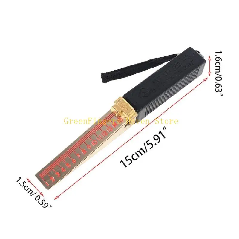 F68D Fühlermesser metrisch tragbar1-15mm keilförmige Vernier Fühlermessgeräte, Inspektion Flachheit Messwerkzeug 0,2/0,5 mm