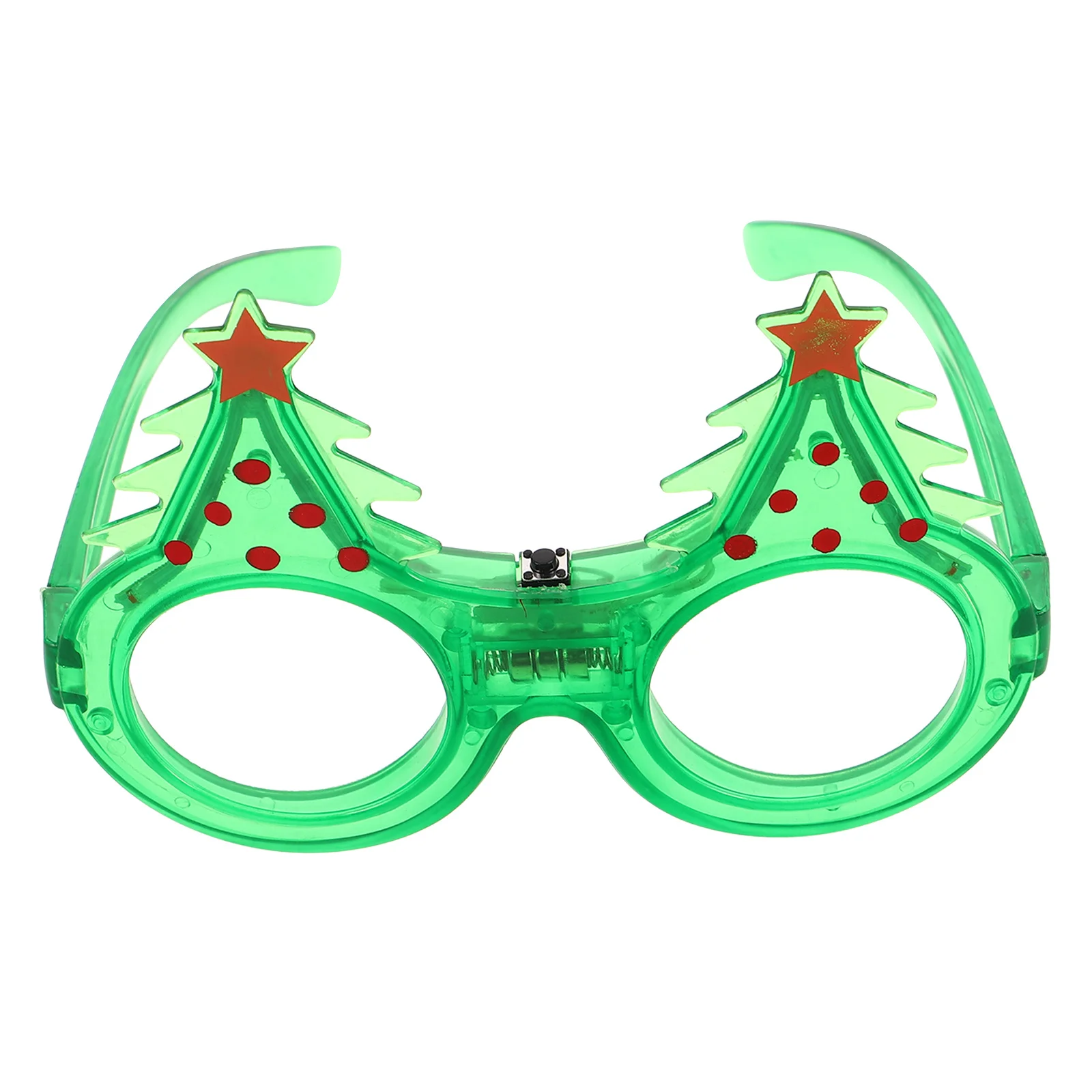 

LED Christmas Tree Flashing Glasses Light Up Party Glasses for Christmas Party Decorations Photo Booth Props Holiday Accessories