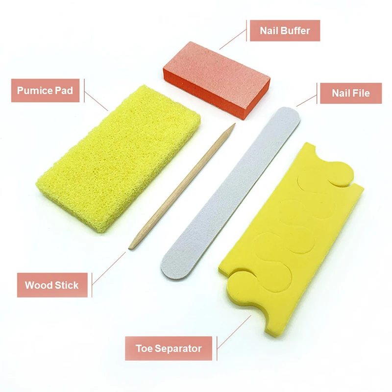 Set professionale per pedicure all'ingrosso Spa usa e getta LIner e pad pomice per salone di cura delle unghie dei piedi