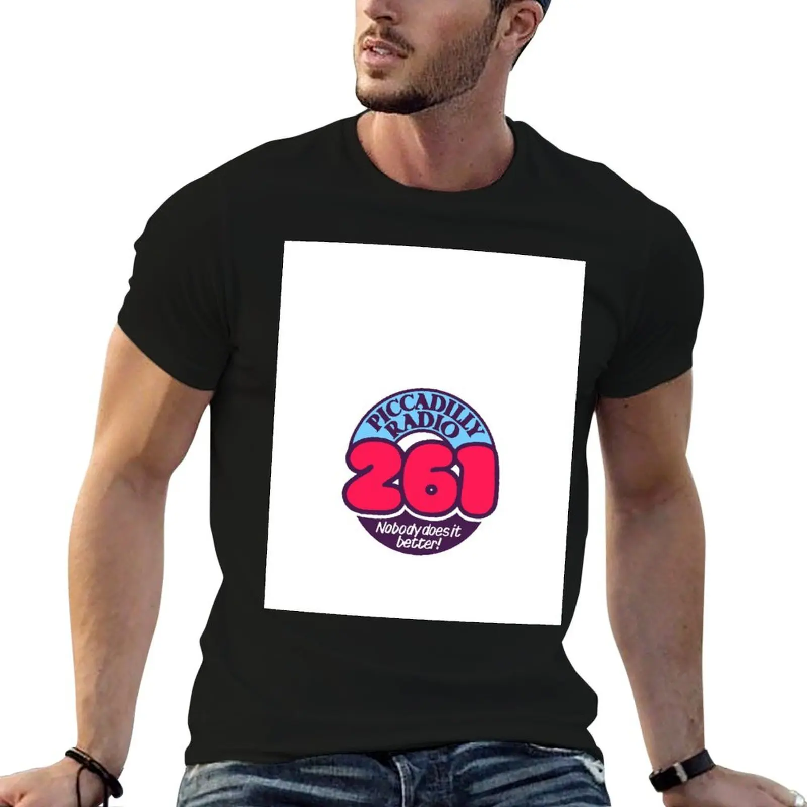 Camiseta Piccadilly Radio Manchester, camiseta para hombre, camisetas gráficas, camisetas de anime de diseñador, camiseta de gran tamaño