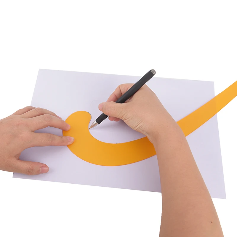 Comma Shape Measuring Tools Template Drawing Painting Craft Tool DIY Plastic Ruler French Curve Rule Gauges Tailor hot