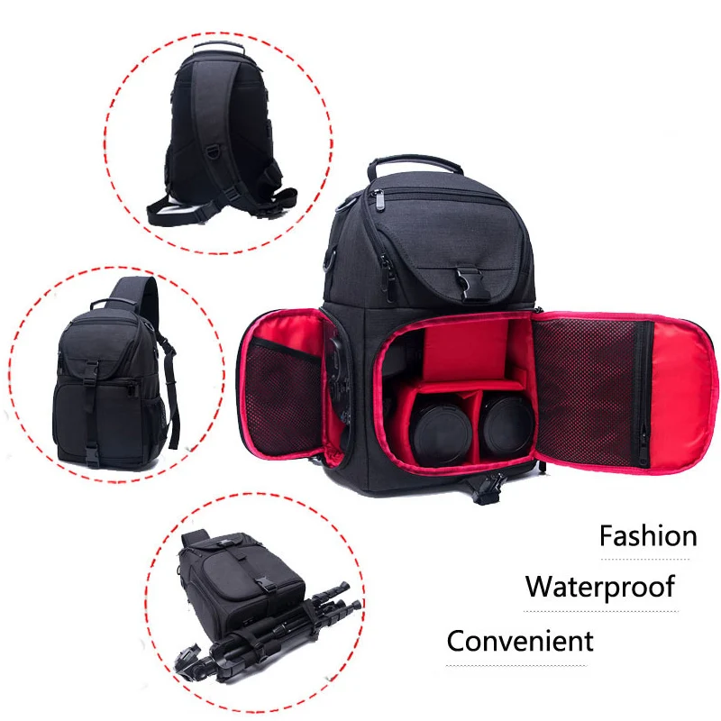 Waterproof Camera Bag Backpack Multi-functional DSLR Man Backpack Women Outdoor Digital Photography Backpack For Nikon Canon