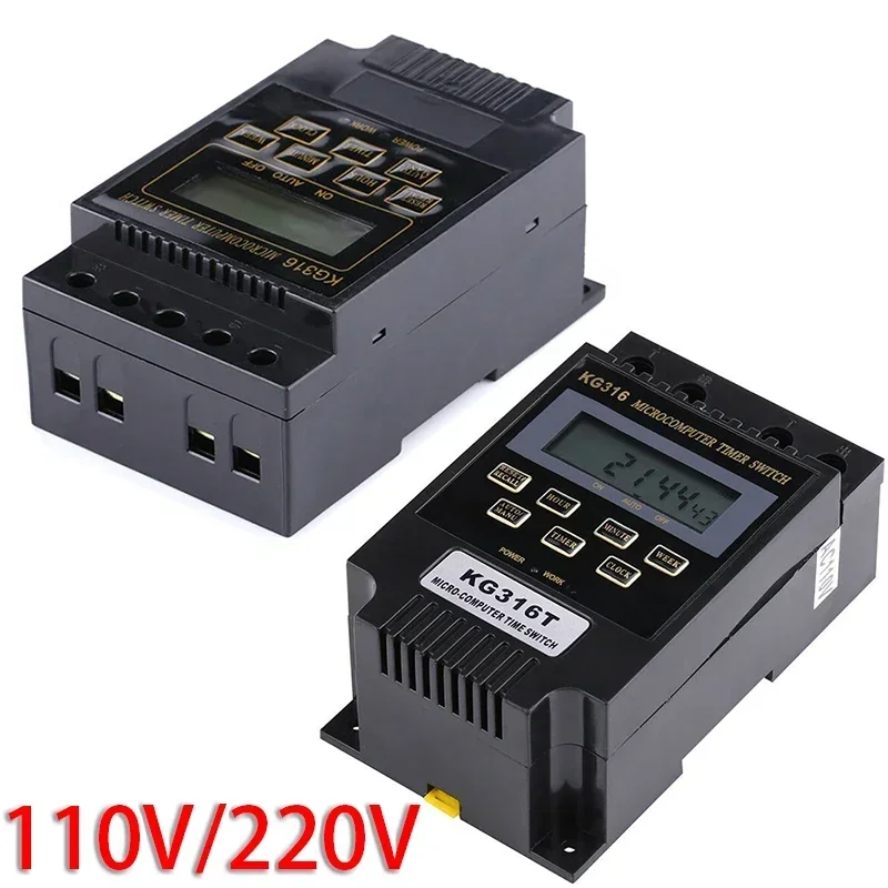 Automatic On/Off Timing Controller Street Light Power Timer Switch AC110V AC220V Kg316t