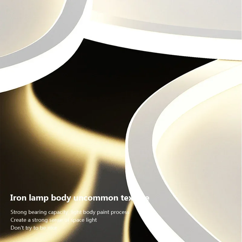 Nordic Led Minimalist Ceiling Lamp Dimmer White for Living Room Bedroom Bathroom Ceiling Lights Home Decor Lusters Luminaires