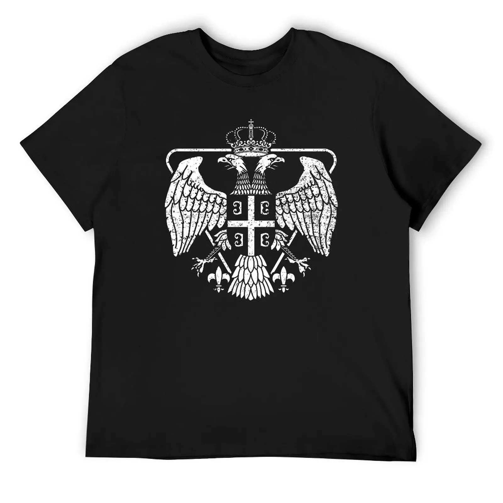 

Serbian eagle coat of arms T-Shirt blanks oversized oversized t shirt sweat mens t shirts top quality