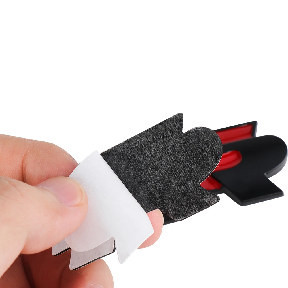 Etiqueta engomada del emblema del maletero de la parrilla delantera del coche 3D para R Rline Logo insignia pegatinas VW Polo Passat B5 B7 Golf