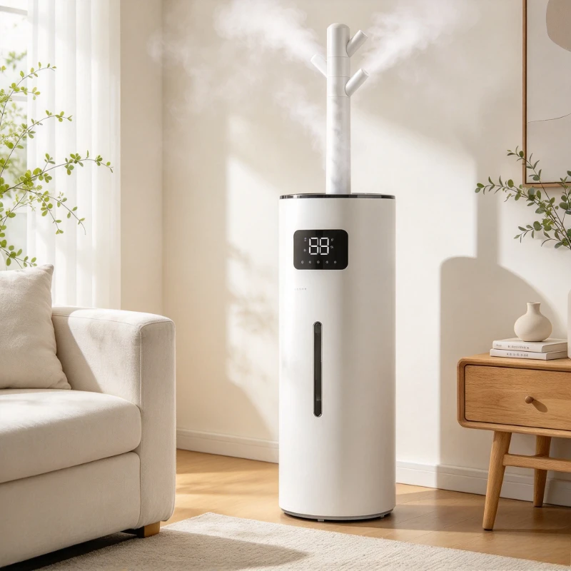 15L Floor Humidifier, 800mL/h High Mist Output with Large Tank, Strong Convection Spray for Living Room Office Plant Area