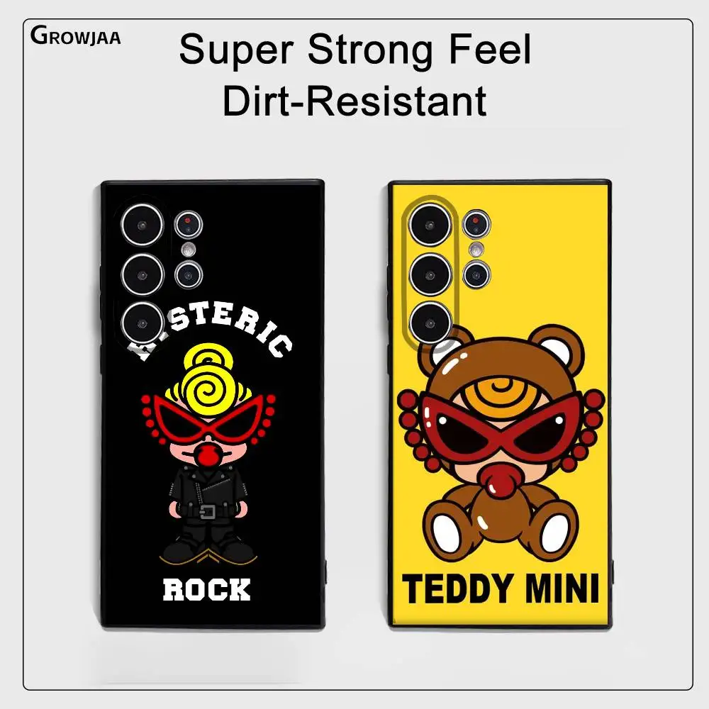 

Luxury Rock H-Hysteric M-Mini Phone Case For Samsung Galaxy S25 S24 S22 S23 Ultra S21 S20 Plus 5G Frosted Non-Slip Full Cover So