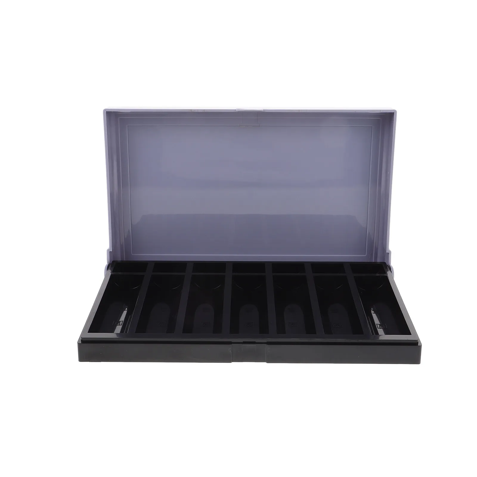 

Classic Design Desktop Coin Organizer Plastic Multi-Compartment Tray Large Capacity Coin Storage Box Cash Box Insert Tray