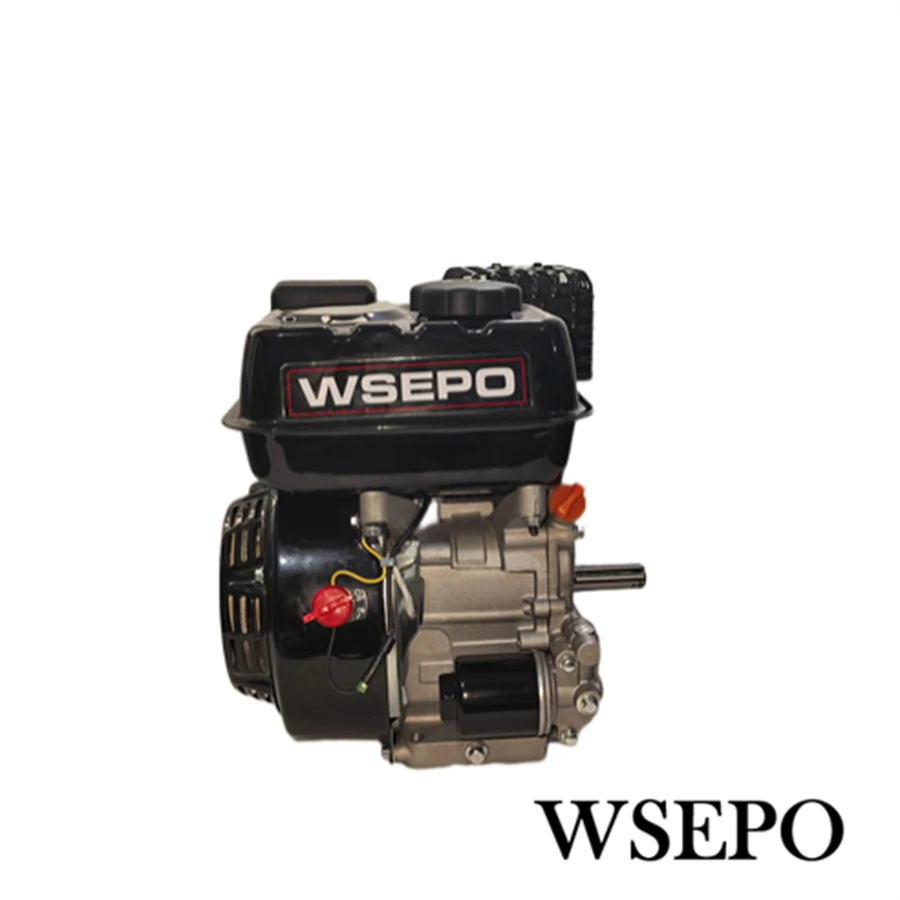 

WSEPO Power Pro 196CC 6.5HP 4 Stroke Horizontal Shaft Air Cool Gasoline Engine With 3/4" Key Shaft Output For Multi-Purposes
