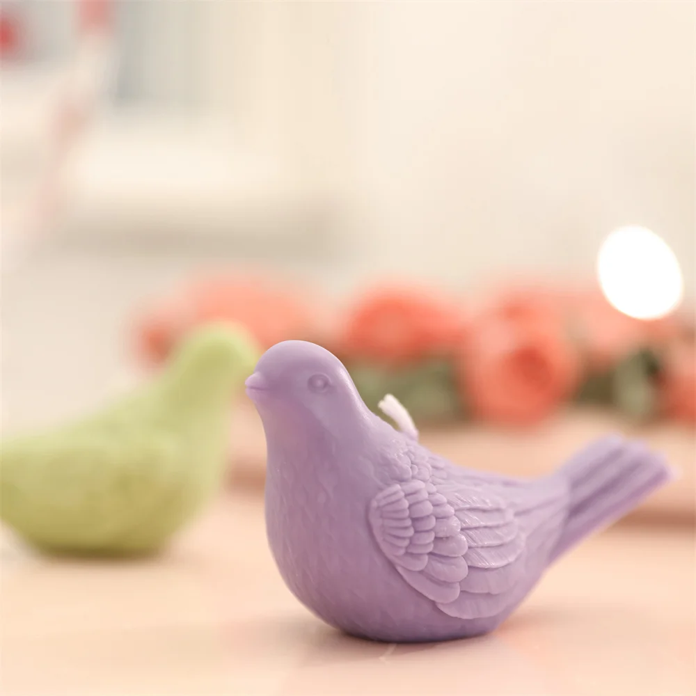 Boowan Nicole Serenity Dove Candle Silicone Mold DIY Handmade Bird Candle Making Mold Home Decor